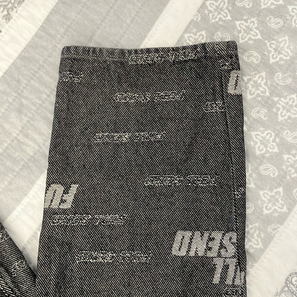 FULL SEND Black and White Slim Fit Pants - Picture 6 of 8